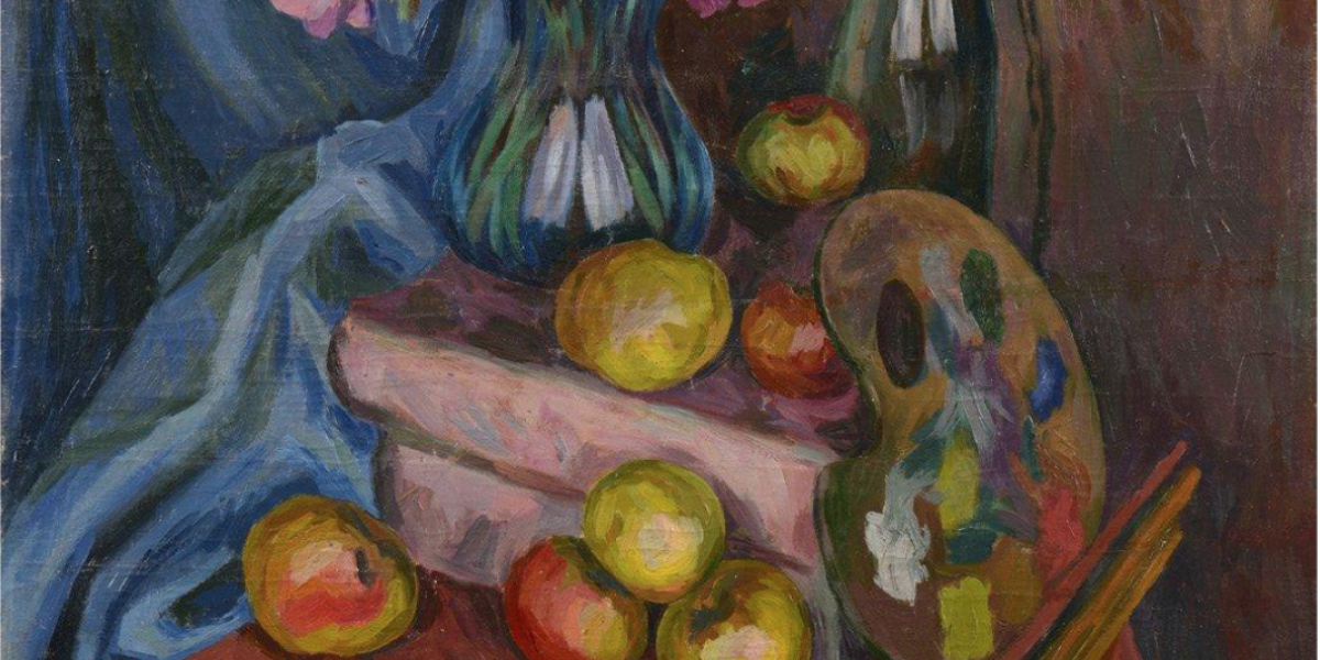 Composition aux fruits et à la palette